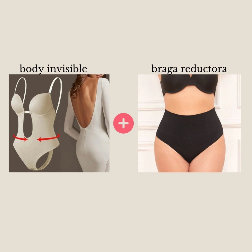 PACK OMARA | BODY INVISIBLE +BRAGA REDUCTORA COLALESS
